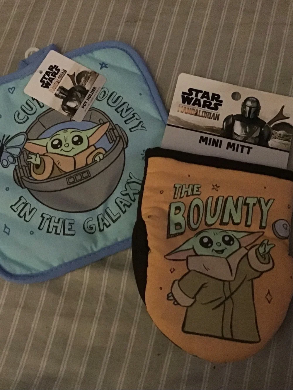 Star Wars Baby Yoda Green Blue Pot Holder